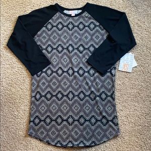 New! LulaRoe Randy Raglan Baseball Tee XS 0-4